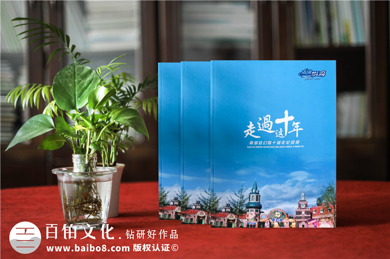 企業(yè)成立十周年文化畫冊設計-園區(qū)10年成長紀念相冊式宣傳冊策劃