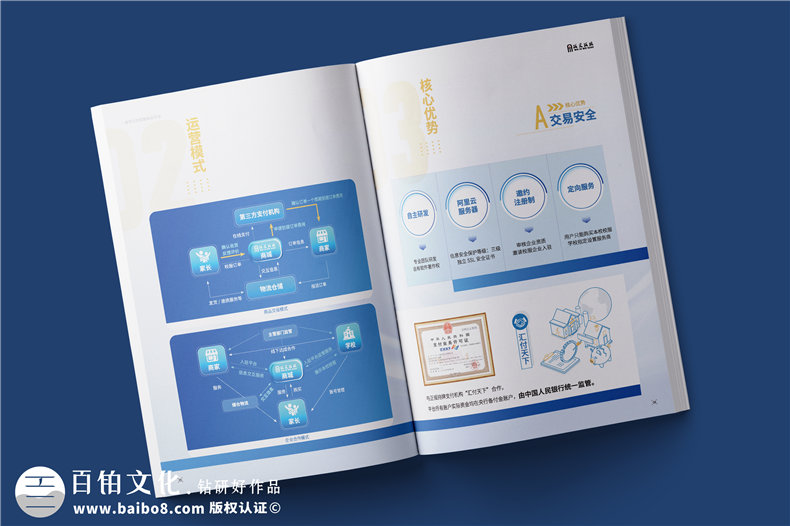 電商平臺簡介宣傳冊設(shè)計(jì)-校服電商采購平臺畫冊